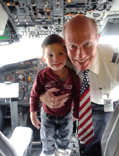 kid with a pilot