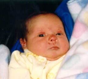 Jessica as a baby